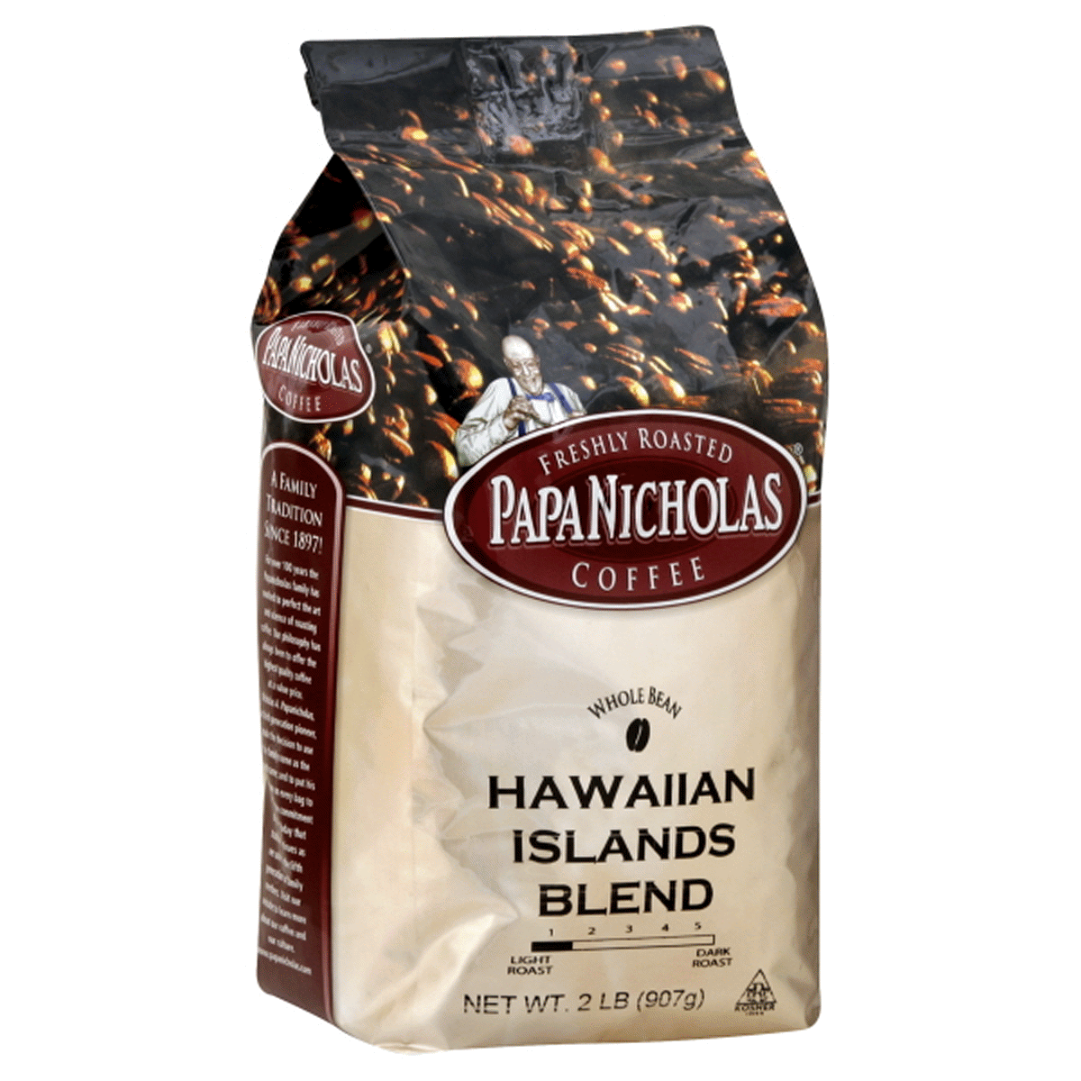 slide 1 of 1, Papa Nicholas Whole Bean Hawaiian Islands Blend Coffee, 32 oz