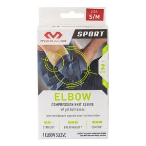 slide 1 of 1, Elbow Sleeve W/ Gel Buttress S/M, 1 ct