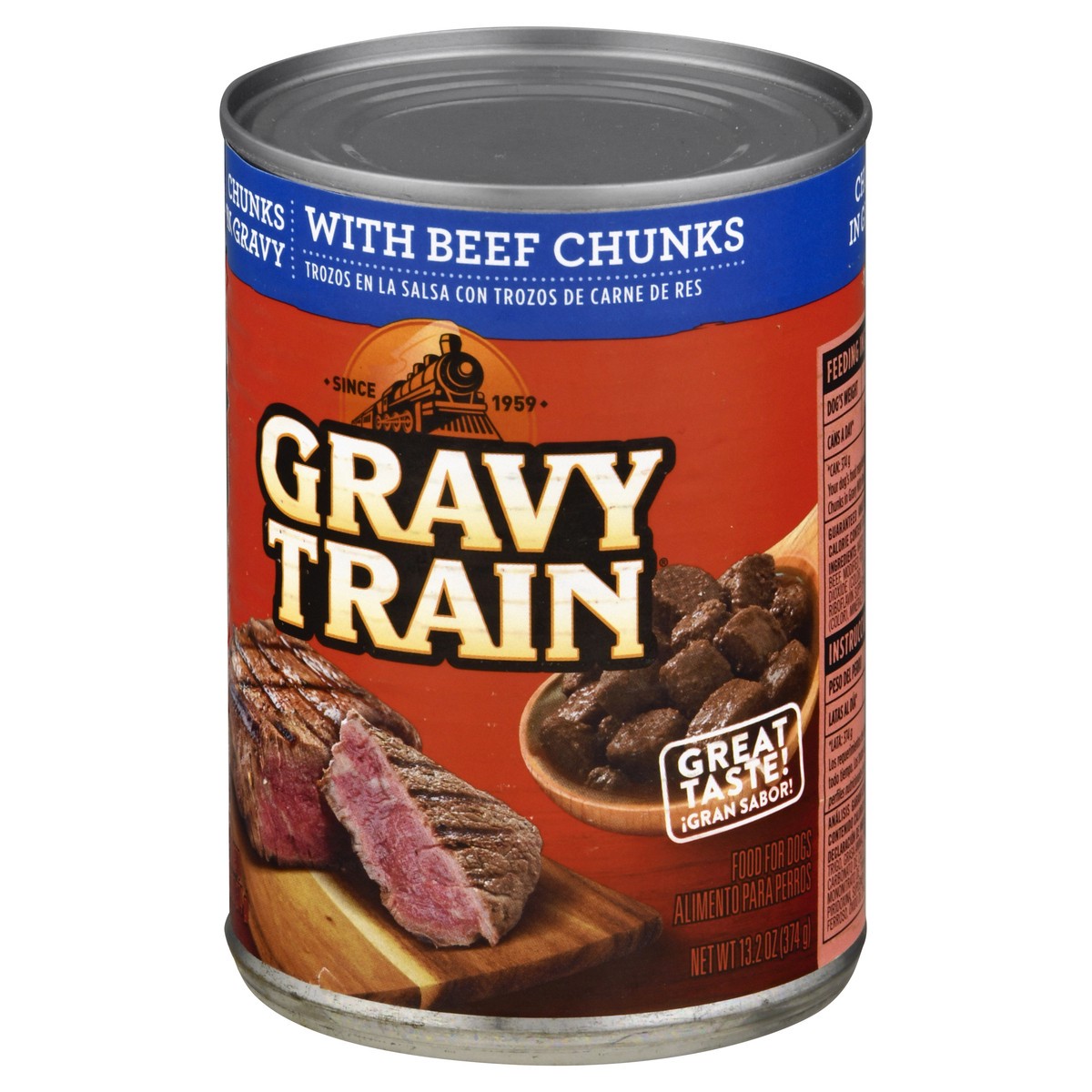 slide 7 of 9, 1/13.2Oz Grvytrn Chnks In Grvy And Beef, 13.2 oz