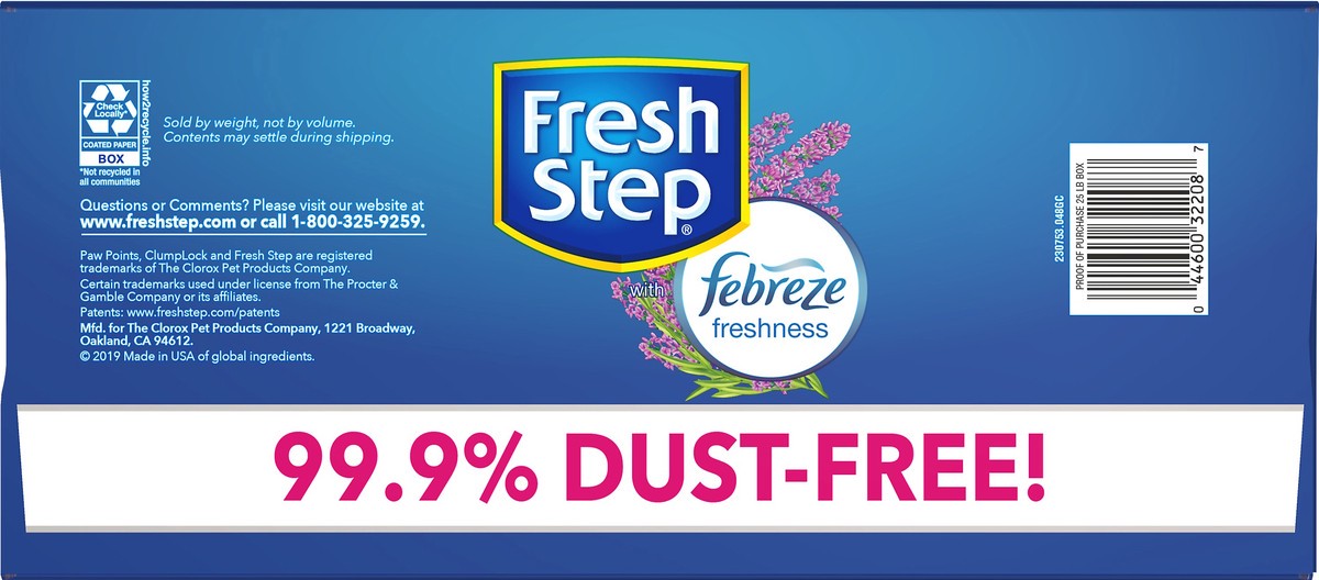 slide 4 of 8, Fresh Step Extreme Mediterranean Lavender Clumping Cat Litter 25 lb, 25 lb