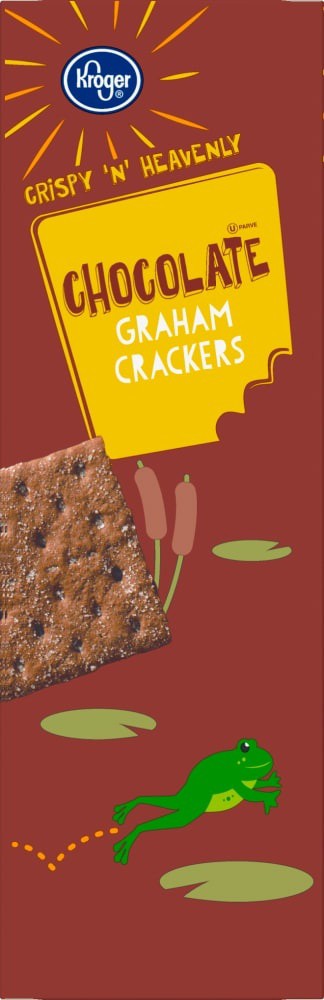slide 3 of 5, Kroger Chocolate Graham Crackers, 14.4 oz