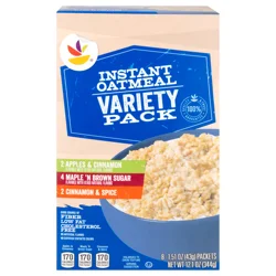 Store Brand Variety Instant Oatmeal Packets - 8 ct