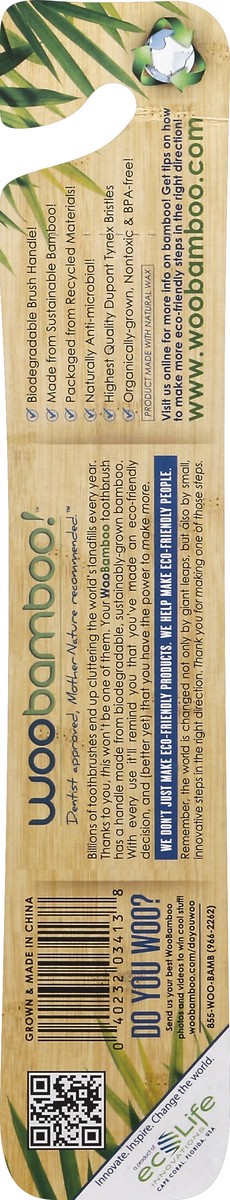 slide 2 of 3, WooBamboo Toothbrush 2 ea, 2 ct