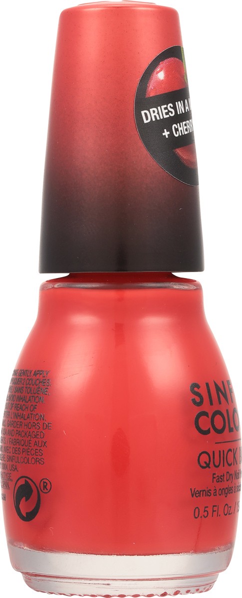 slide 5 of 9, Sinful Colors Quick Bliss Cherry Chaser 2672 Fast Dry Nail Polish 0.5 fl oz, 0.5 fl oz