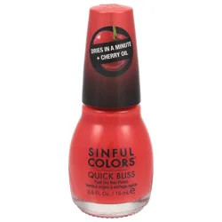 Sinful Colors Quick Bliss Cherry Chaser Nail Polish 0.5 fl oz