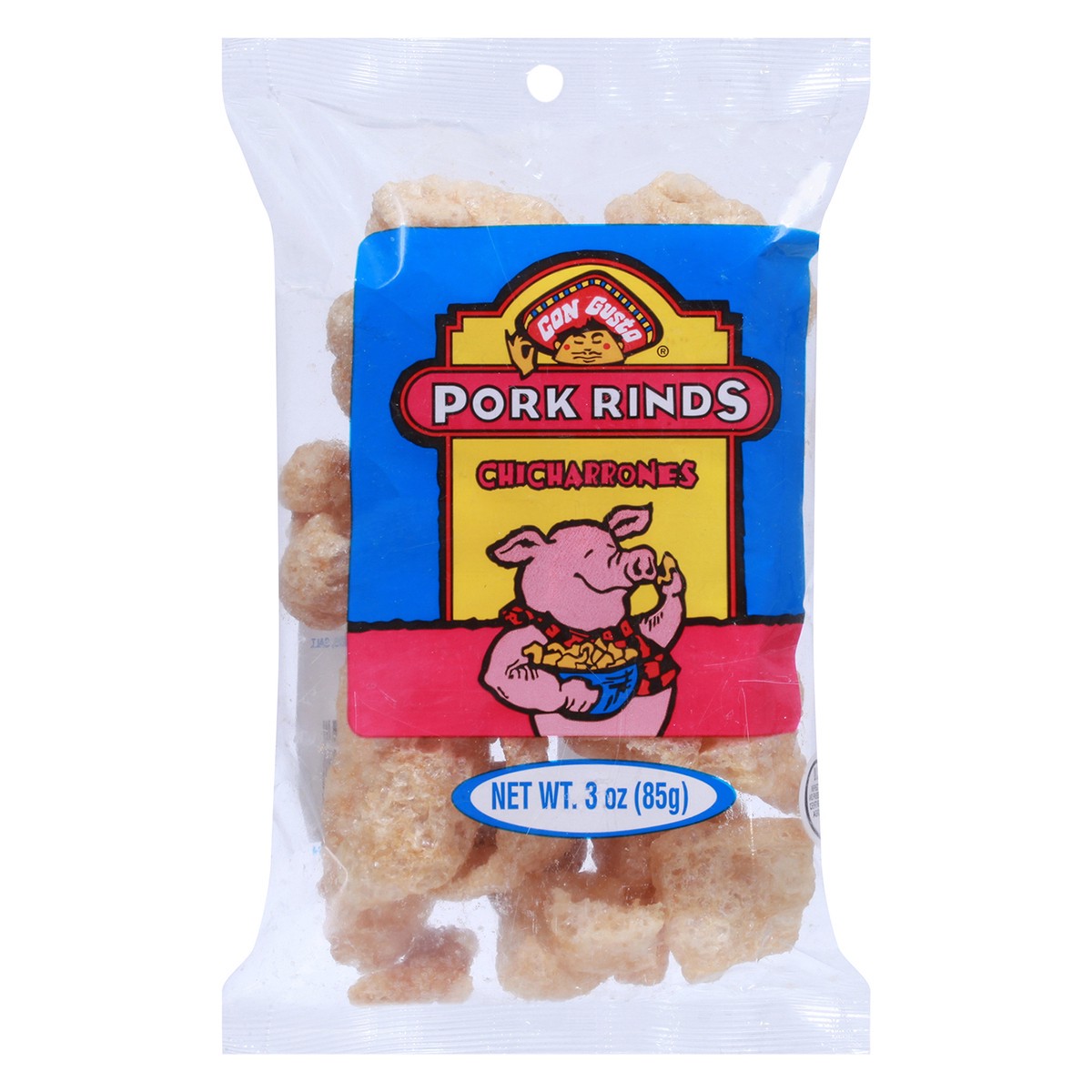 slide 1 of 9, Con Gusto Chicharrones Pork Rinds 3 oz, 3 oz