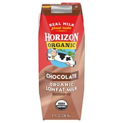 Horizon Organic Chocolate Lowfat Milk 8 fl. oz. Carton