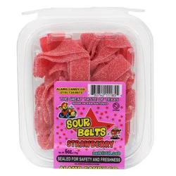Alamo Candy Co. Strawberry Sour Belts 5 oz