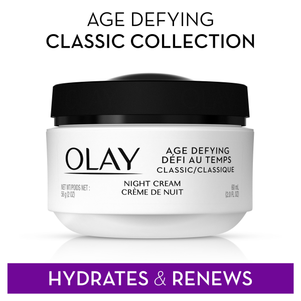 slide 10 of 16, Olay Age Defying Classic Night Cream, Face Moisturizer 2.0 oz, 2 oz