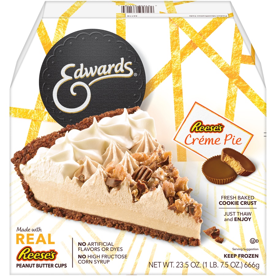 slide 1 of 9, Edwards Reese's Creme Pie, 23.5 oz