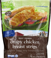 slide 1 of 1, Kroger Breaded Crispy Chicken Strips, 25 oz