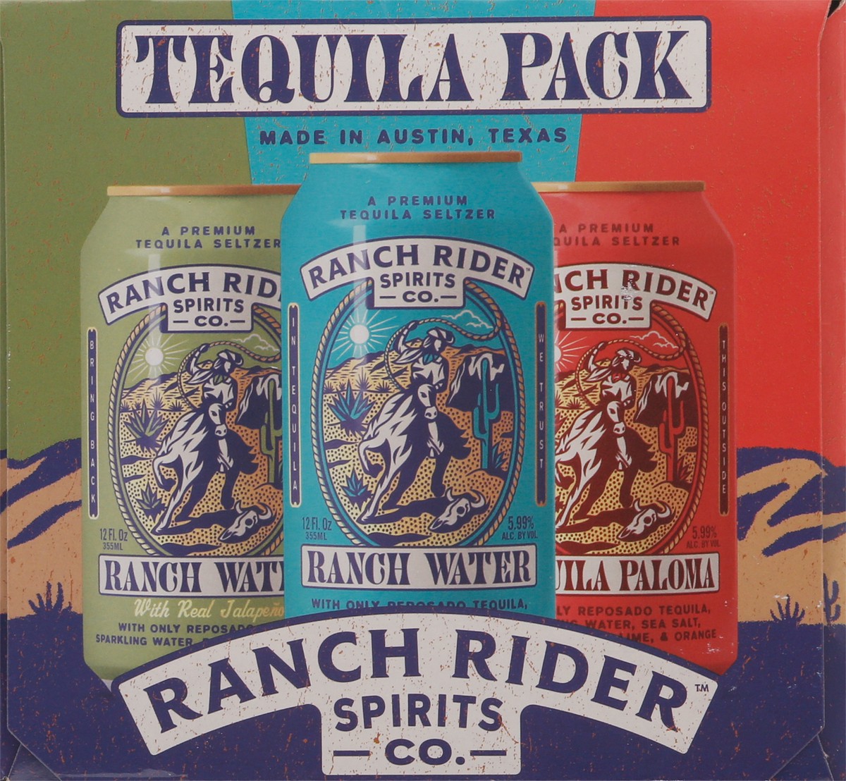 slide 12 of 13, Ranch Rider Spirits Co. Tequila Pack Seltzer 6 - 12 fl oz Cans, 