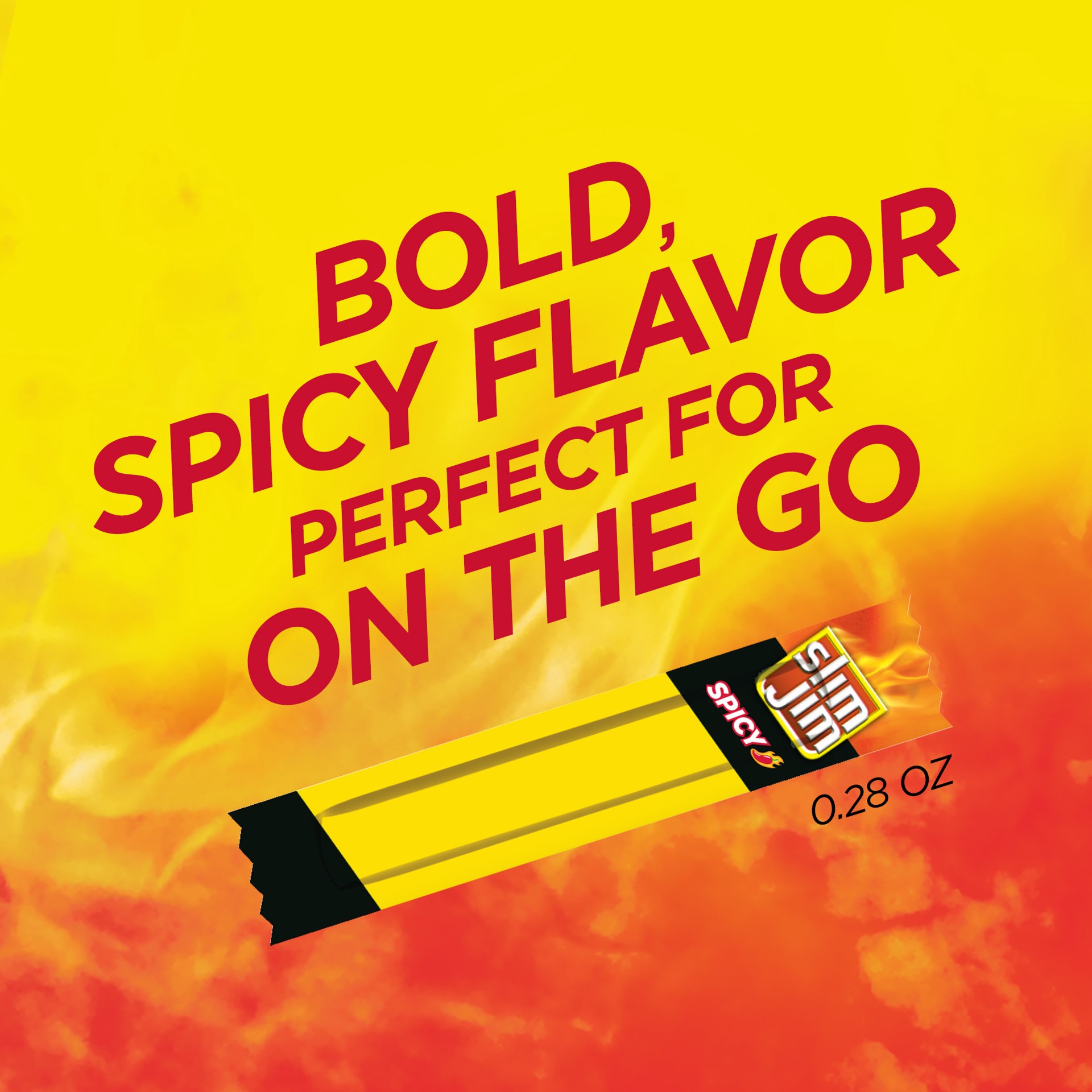 slide 5 of 5, Slim Jim Spicy Snack Size Sticks, 3.92 OZ Meat Snacks, 14 Count Box, 14 ct