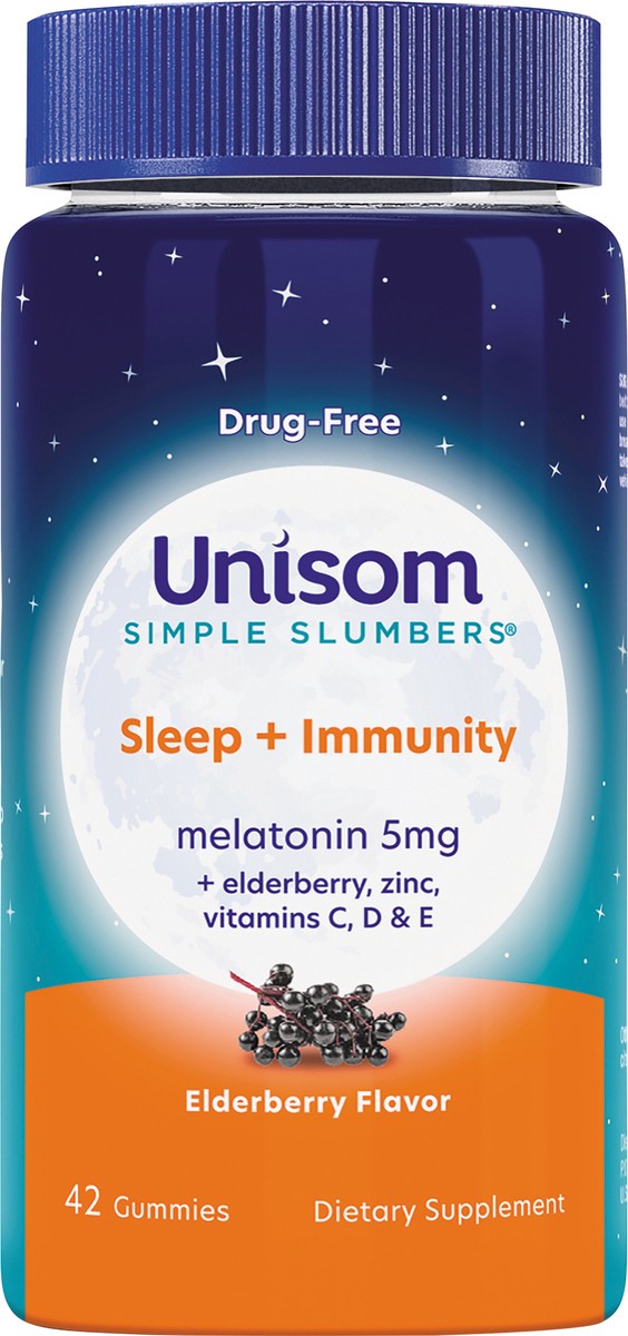 slide 3 of 5, Unisom Simple Slumbers Sleep + Immunity 5 mg 42 ct, 42 ct