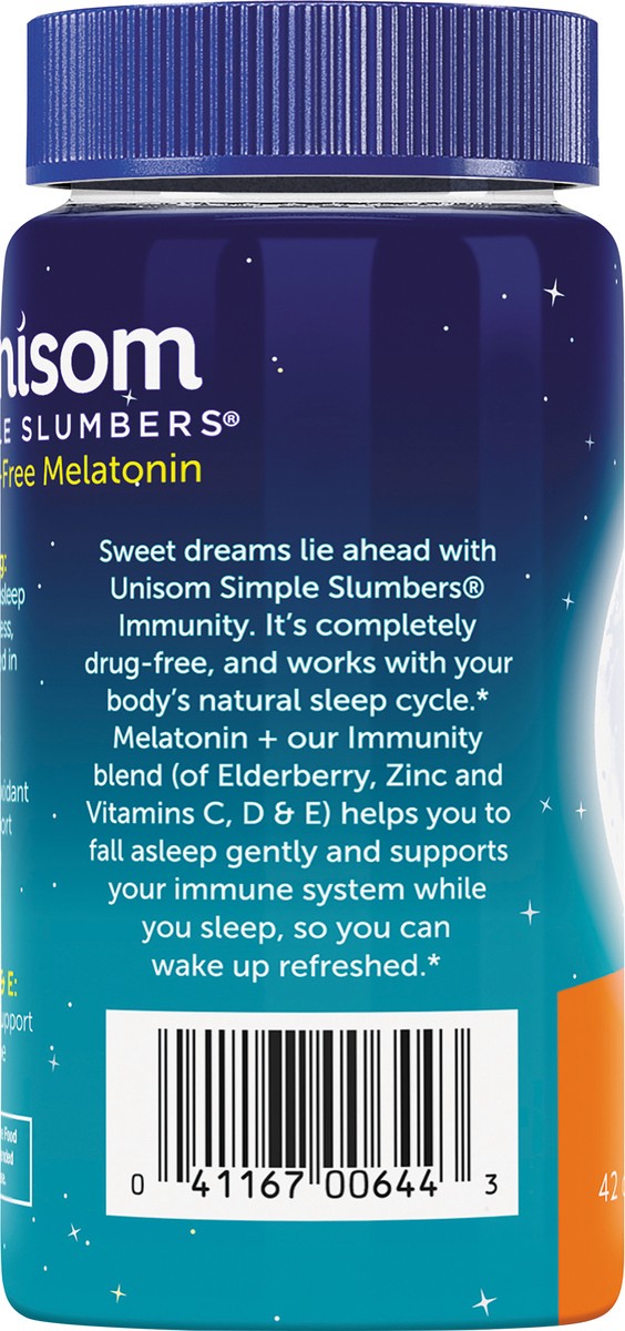 slide 2 of 5, Unisom Simple Slumbers Sleep + Immunity 5 mg 42 ct, 42 ct