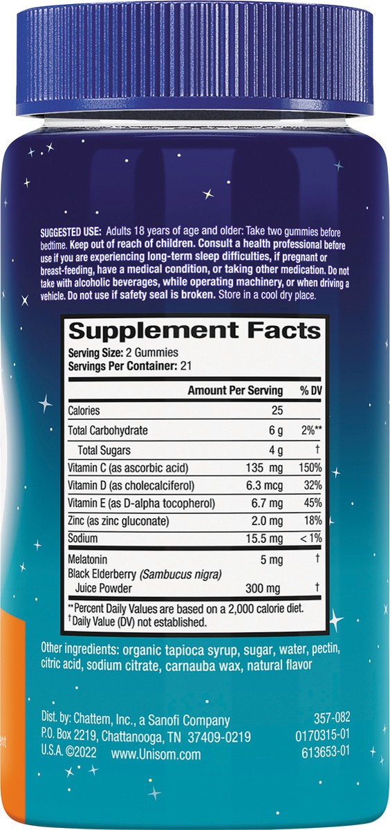 slide 4 of 5, Unisom Simple Slumbers Sleep + Immunity 5 mg 42 ct, 42 ct