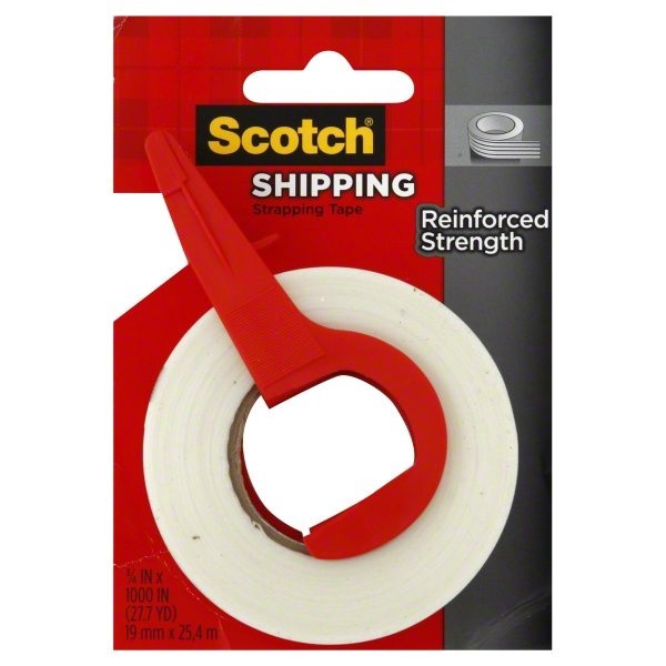 slide 1 of 1, Scotch Tape, Strapping, Shipping, 0.8 in