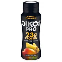 Oikos Pro Mango Pineapple Cultured Dairy Drink, 23g Protein, 7 Fl Oz Bottle