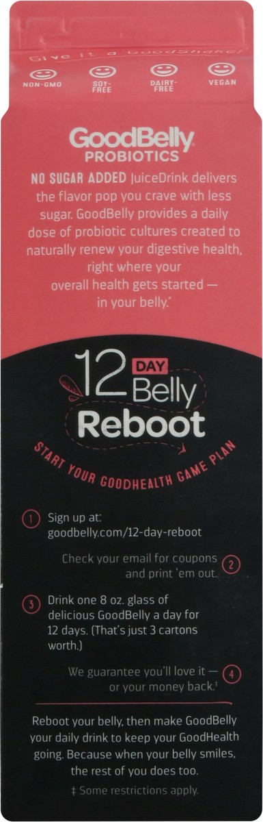 slide 6 of 9, GoodBelly Probiotics Raspeberry Blackberry Juice Drink 32 fl oz, 32 fl oz