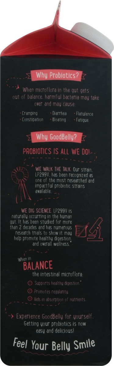 slide 4 of 9, GoodBelly Probiotics Raspeberry Blackberry Juice Drink 32 fl oz, 32 fl oz