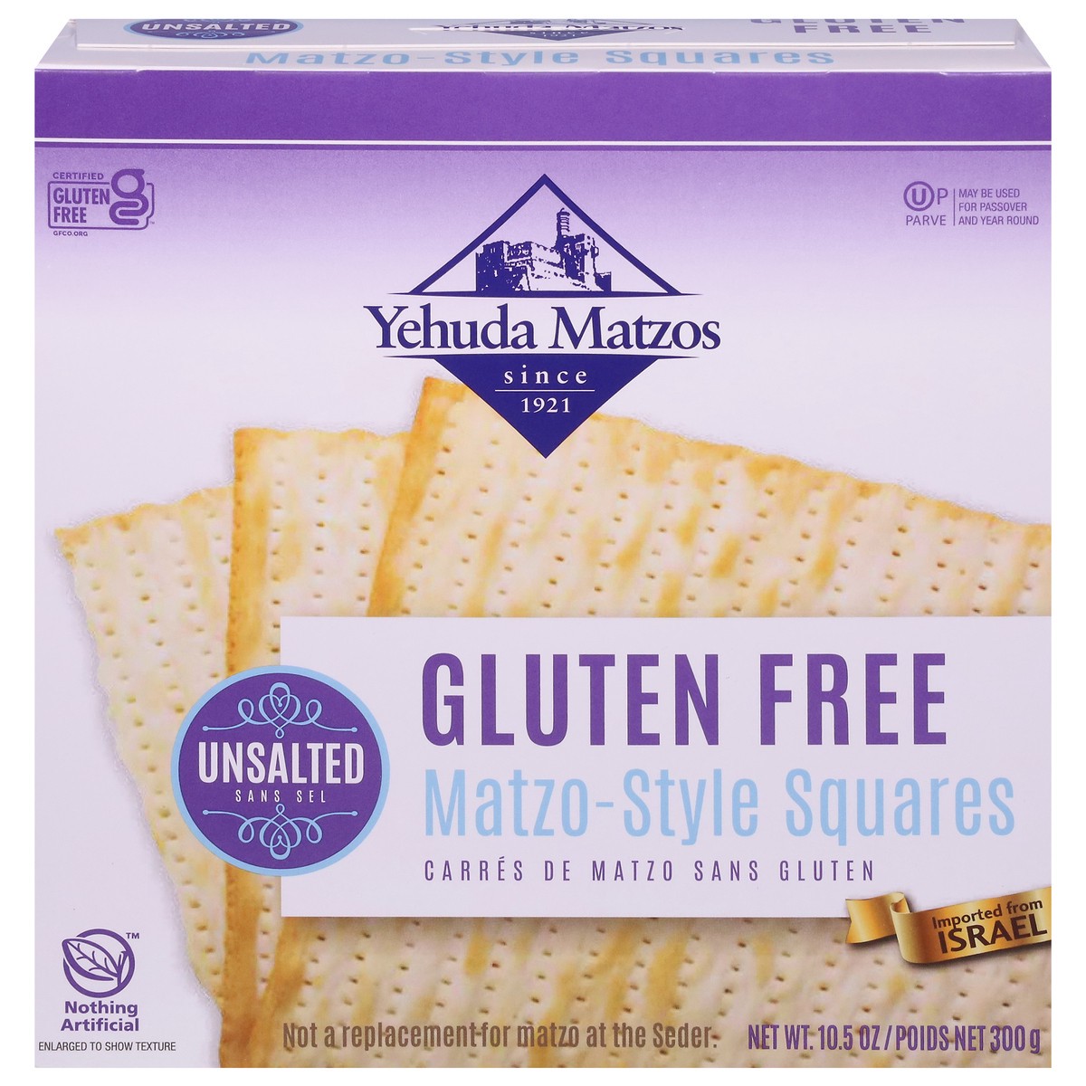 slide 1 of 4, Yehuda Matzo-Style Gluten Free Unsalted Squares 10.5 oz, 10.5 oz