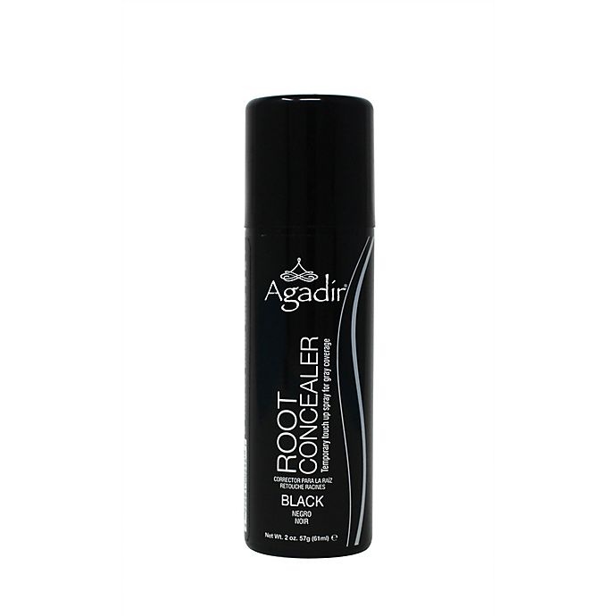slide 1 of 1, Agadir Root Concealer Temporary Touch Up Spray - Black, 2 oz