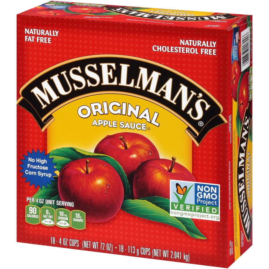 slide 4 of 8, Musselman's Original Apple Sauce, 18 ct; 4 oz