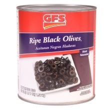 slide 1 of 1, GFS Sliced Ripe Olives, 110.33 oz