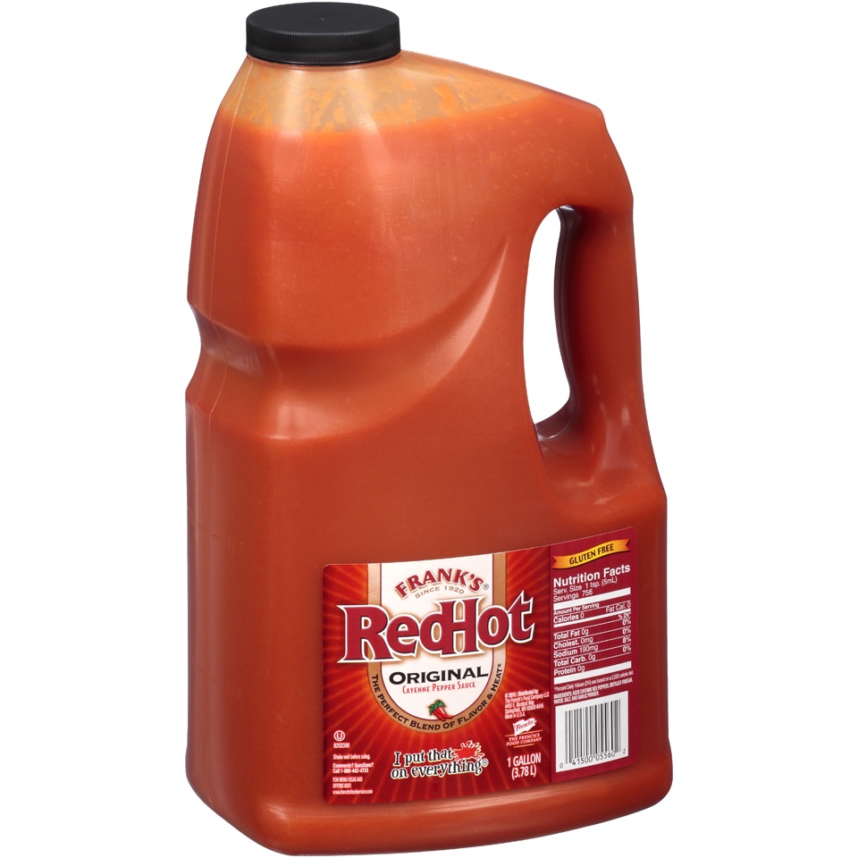 slide 2 of 2, Frank's RedHot Original Cayenne Pepper Sauce, 1 gal, 1 gal