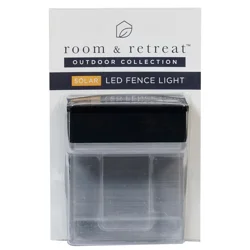ROOM & RETREAT RR 3.1" Solar Power LED Fence Lights