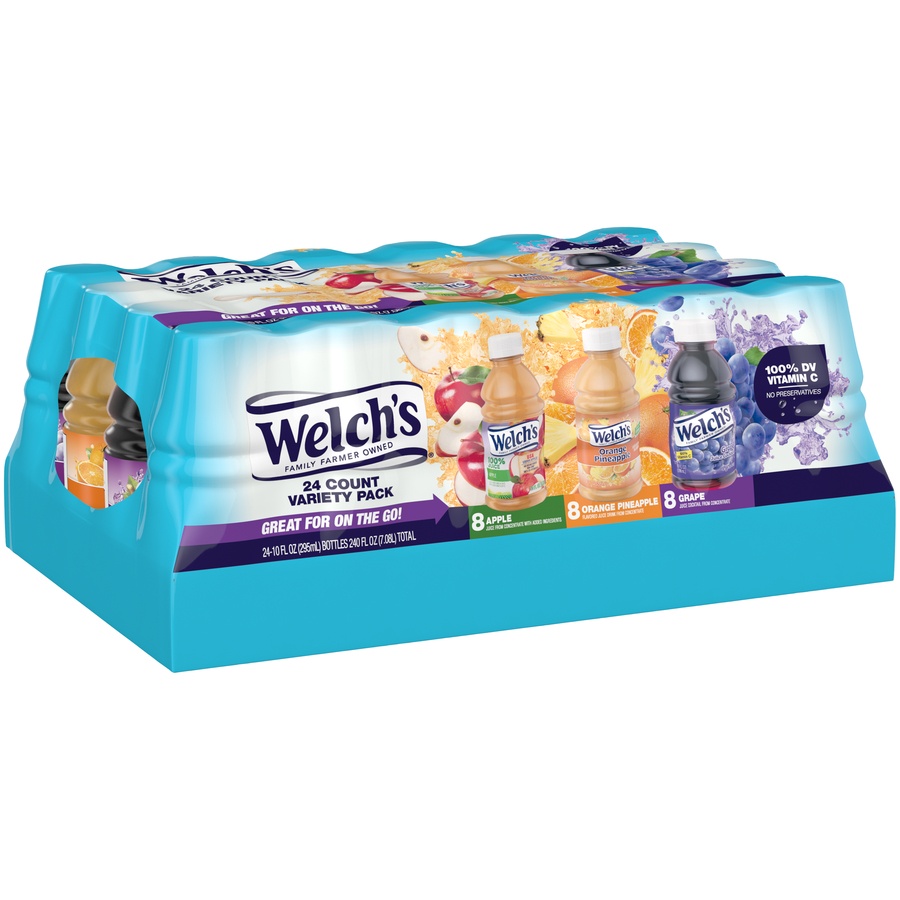 slide 3 of 5, Welch's Variety Juice - 24 ct; 10 fl oz, 24 ct; 10 fl oz