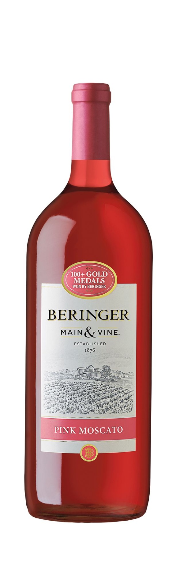 slide 1 of 1, Beringer Main & Vine Pink Moscato California Non-Vintage, 1.5 liter