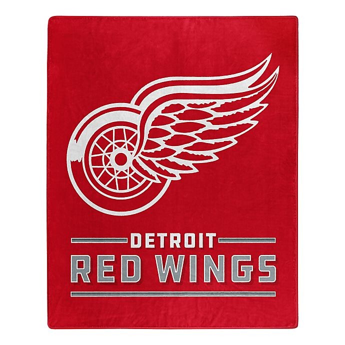 slide 1 of 1, NHL Detroit Red Wings Super-Plush Raschel Throw Blanket, 1 ct