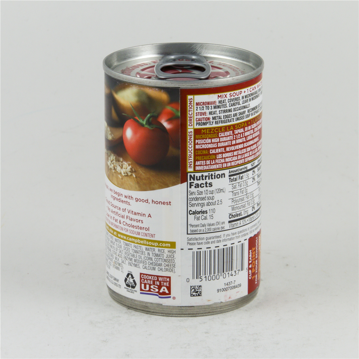 slide 4 of 8, Campbell's Condensed Old Fashioned Tomato Rice Soup, 11 oz Can, 11 oz