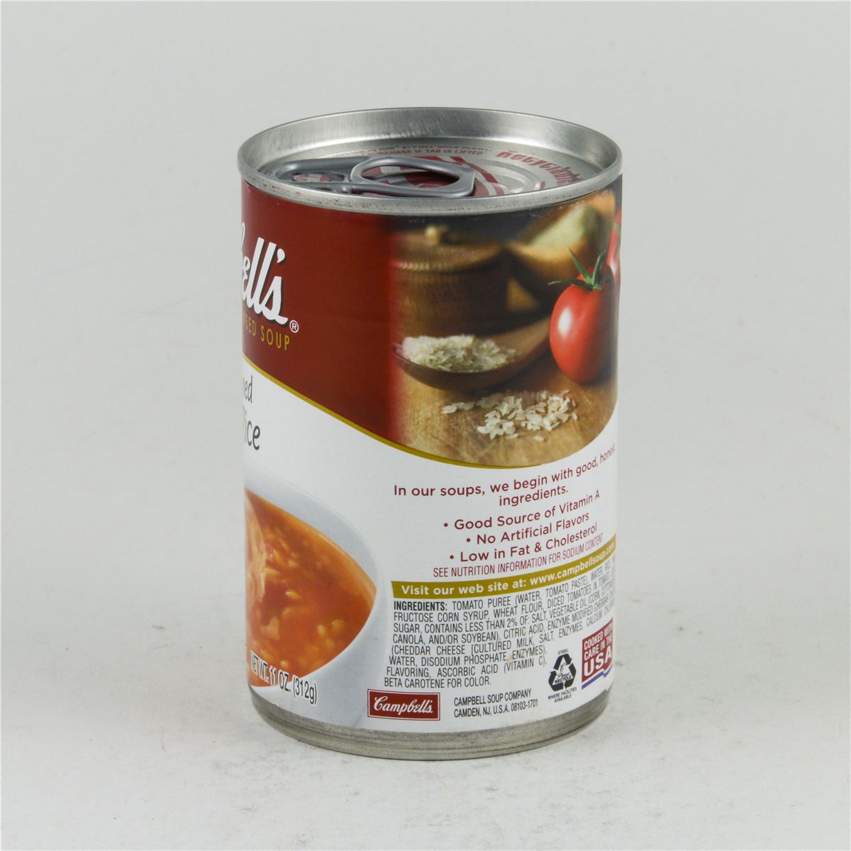 slide 5 of 8, Campbell's Condensed Old Fashioned Tomato Rice Soup, 11 oz Can, 11 oz