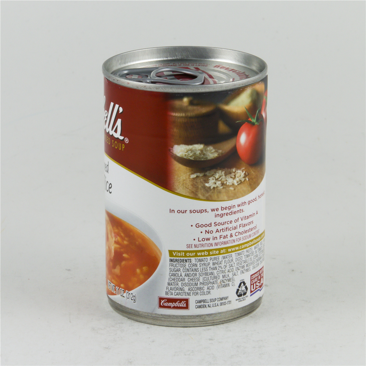 slide 7 of 8, Campbell's Old Fashioned Tomato Rice Soup, 11 oz