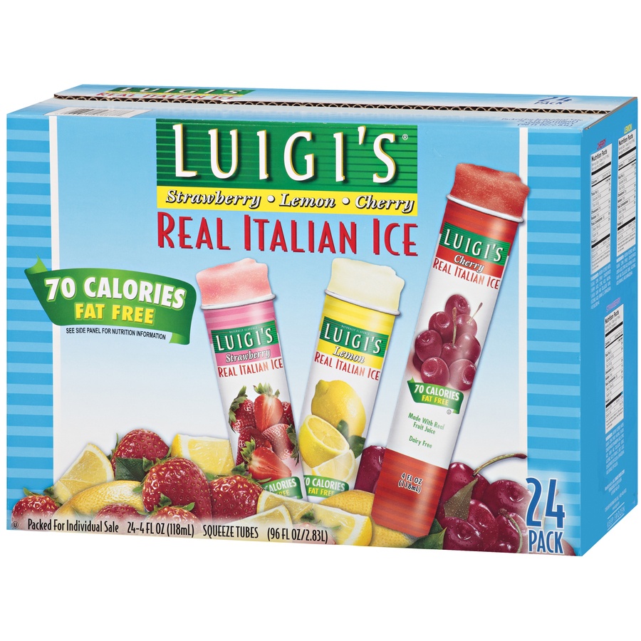 slide 3 of 3, Luigi's Luigis Real Italian Ice, 24 ct