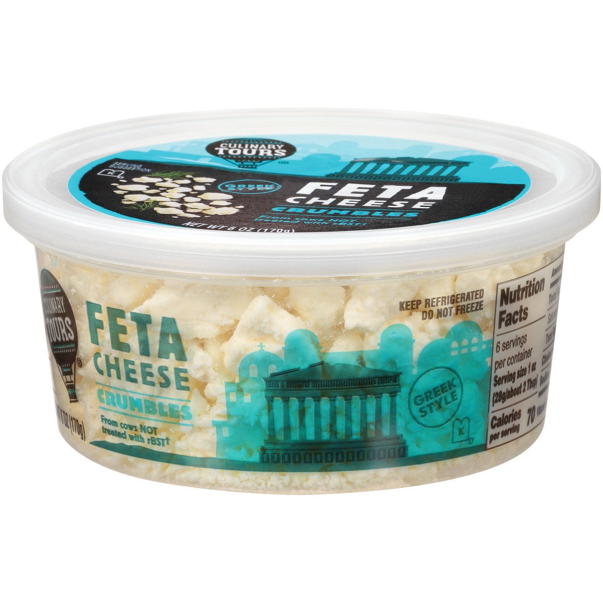 slide 4 of 9, Culinary Tours Feta Cheese Crumbles, 6 oz