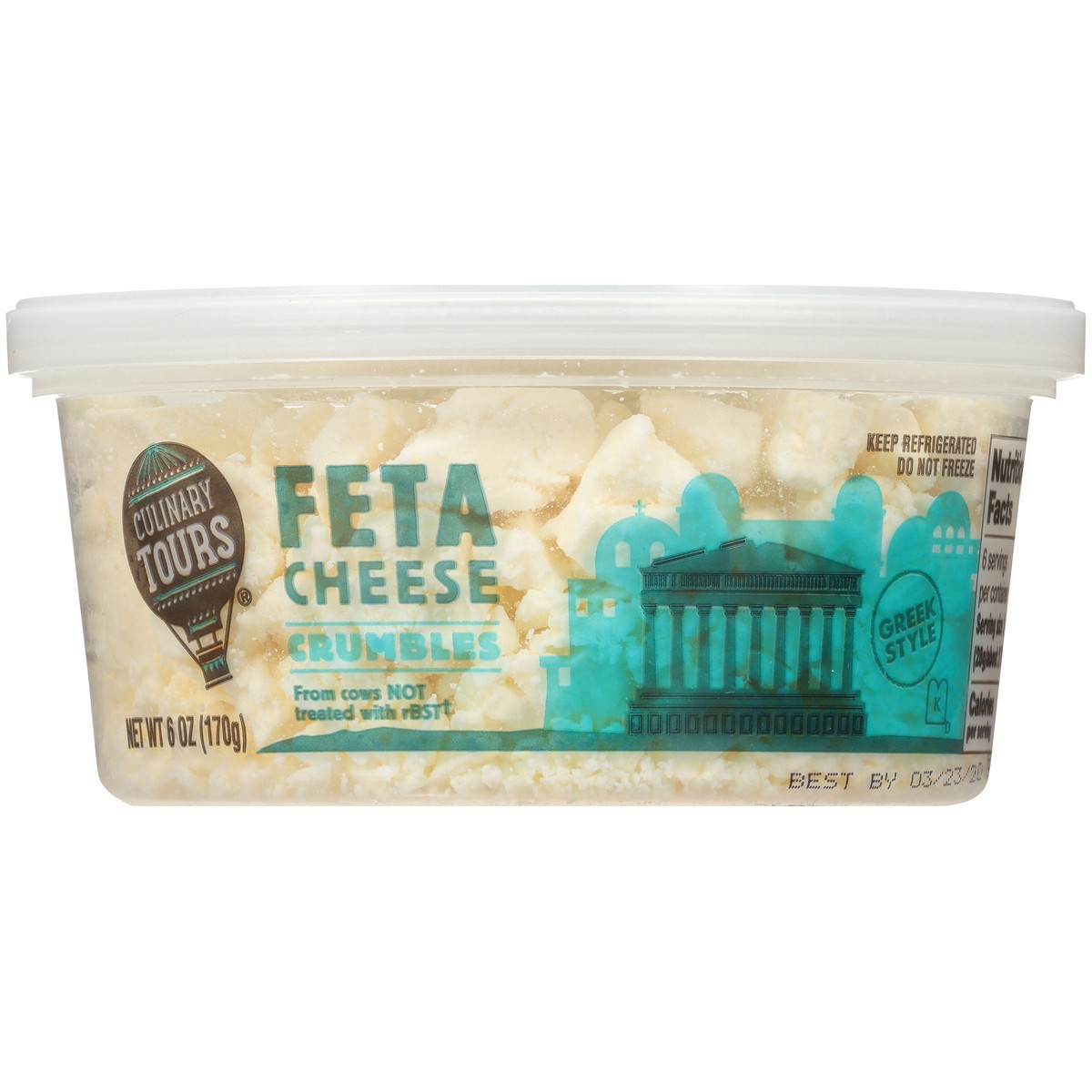 slide 3 of 9, Culinary Tours Feta Cheese Crumbles, 6 oz