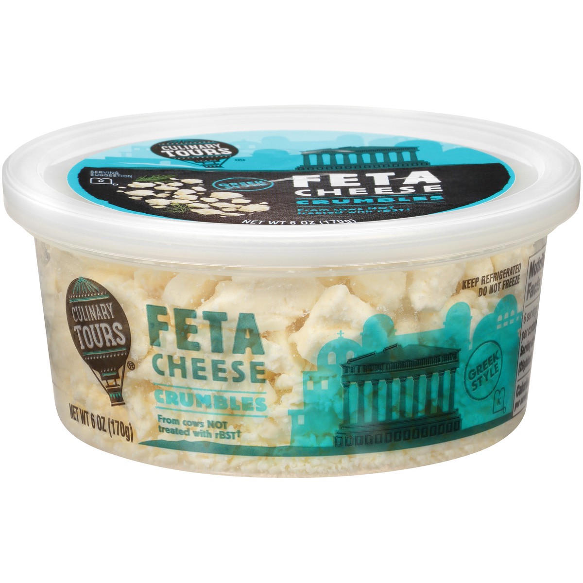 slide 1 of 9, Culinary Tours Feta Cheese Crumbles, 6 oz