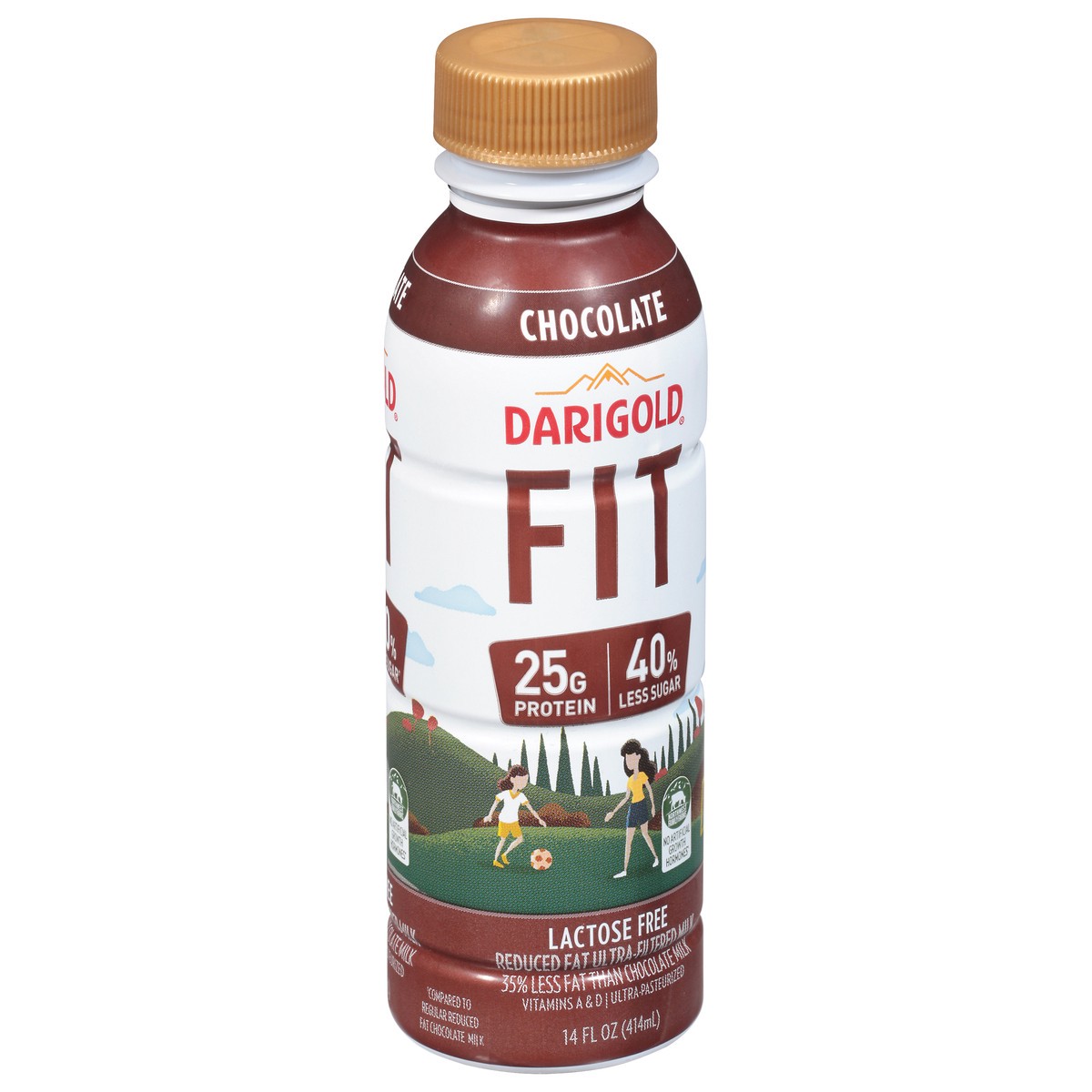 slide 2 of 9, Darigold Fit Reduced Fat Lactose Free Chocolate Milk 14 fl oz, 14 fl oz