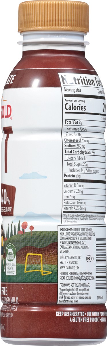 slide 8 of 9, Darigold Fit Reduced Fat Lactose Free Chocolate Milk 14 fl oz, 14 fl oz