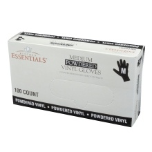 slide 1 of 1, Kitchen Essentials Medium Powdered Vinyl Gloves, 100 ct