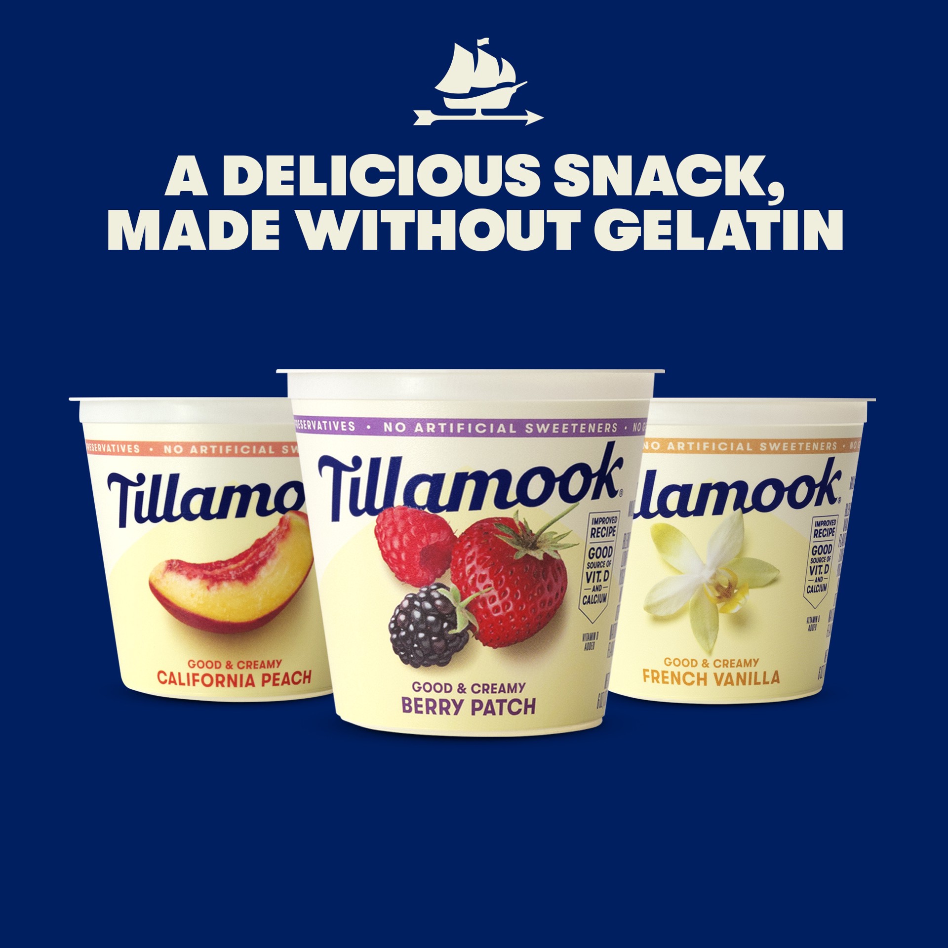 slide 2 of 5, Tillamook French Vanilla Low-Fat Yogurt, 6oz, 170 g