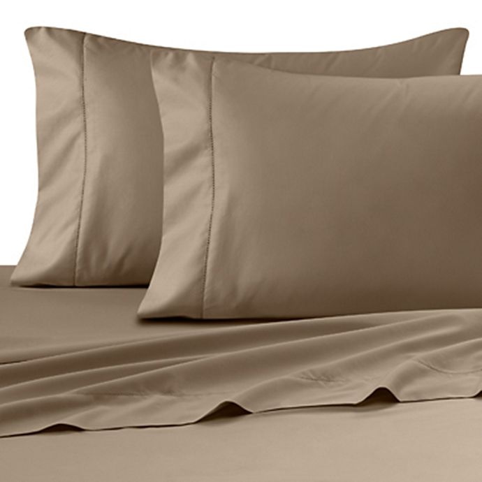 slide 1 of 1, Wamsutta Ultra Soft Sateen 525-Thread-Count Standard Pillowcase Pair - Canvas, 1 ct