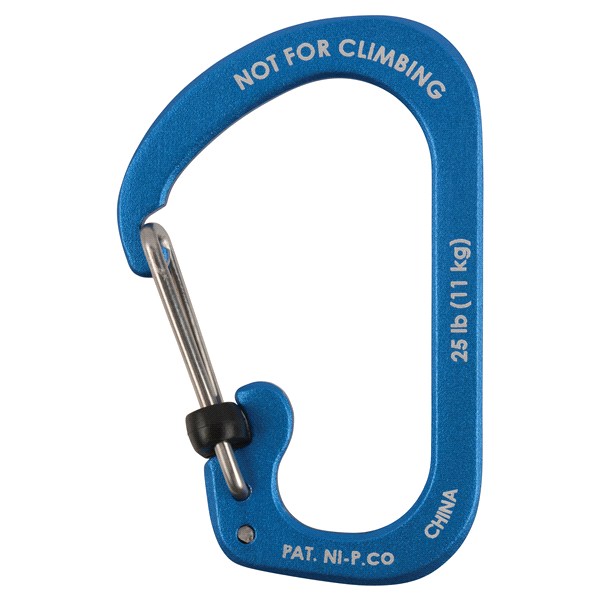 slide 13 of 13, Nite Ize SlideLock Carabiner Aluminum #3 - Blue, 1 ct