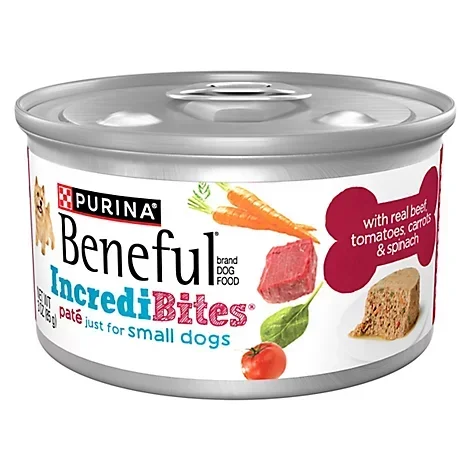 slide 1 of 1, Beneful Incredibites Pate Bf Tmt Crt Spn - 3 OZ, 3 oz
