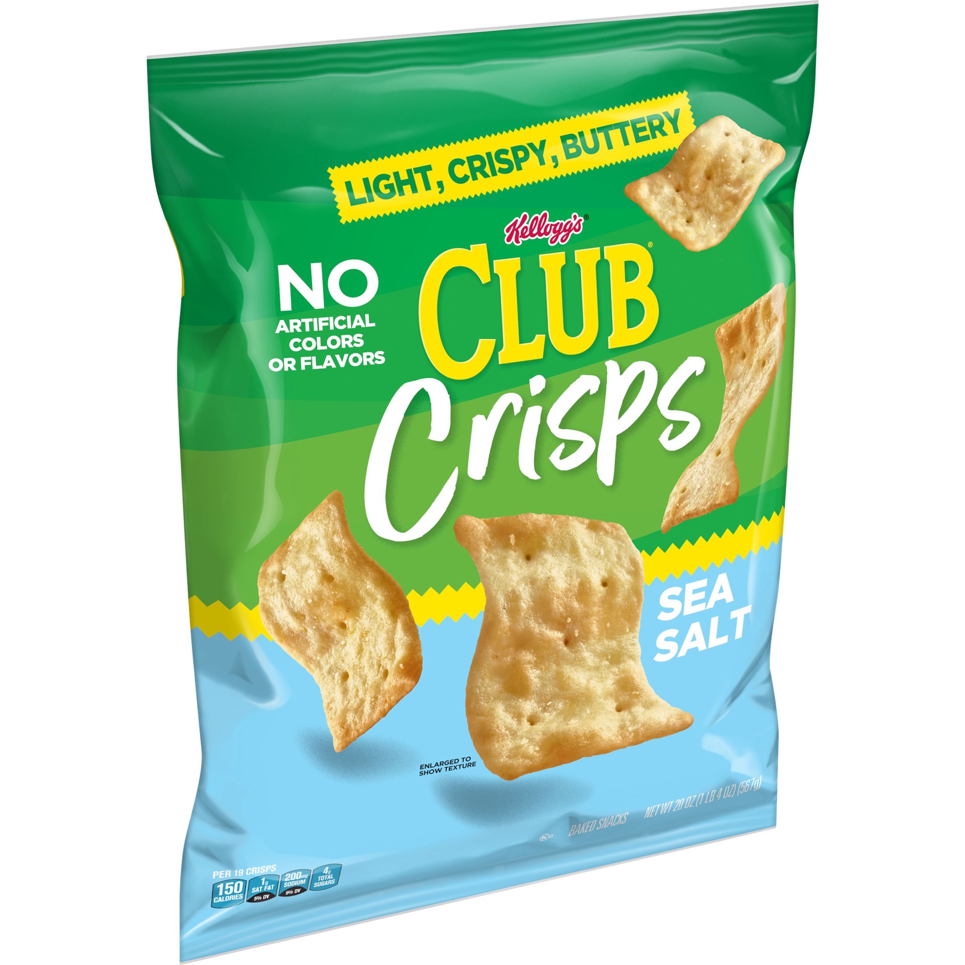 slide 1 of 5, Club Kellogg's Club Crisp With Sea Salt, 20 Oz