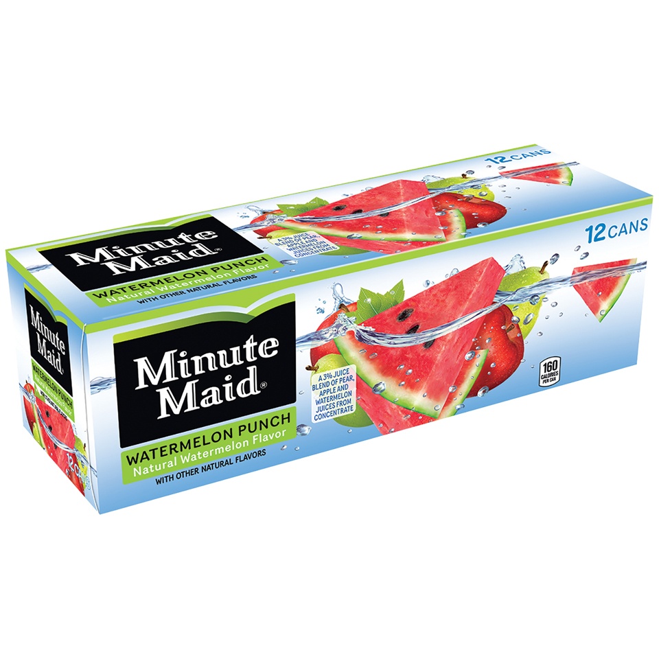 slide 2 of 3, Minute Maid Watermelon Punch - 12 ct, 12 ct