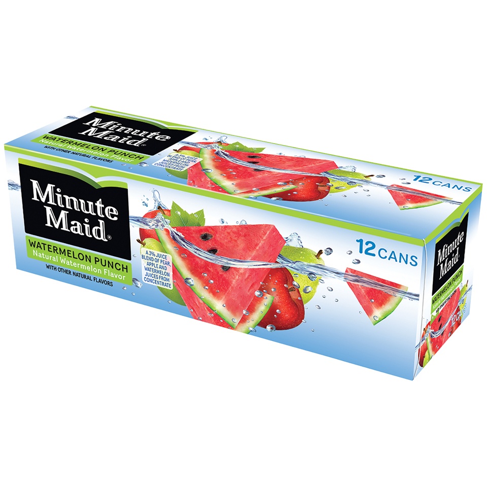 slide 3 of 3, Minute Maid Watermelon Punch - 12 ct, 12 ct